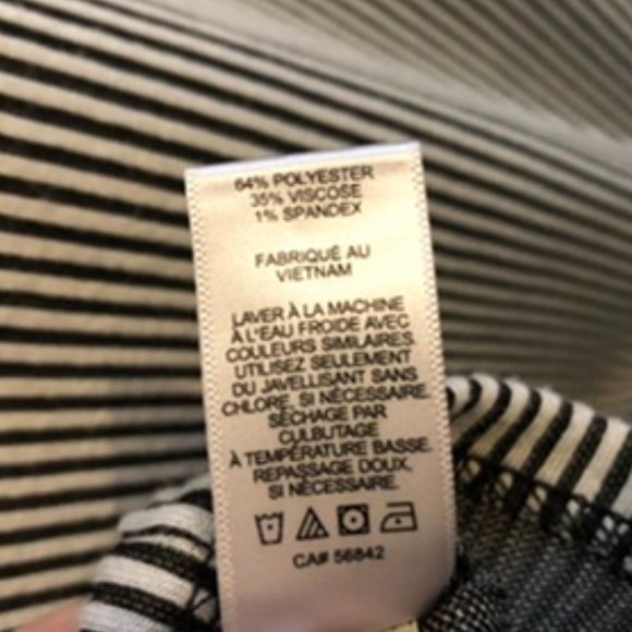 Express Tie Front Soft Striped Top M - Picture 5 of 11